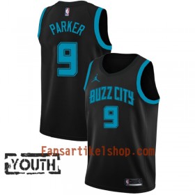 Charlotte Hornets Trikot Tony Parker 9 2018-19 Jordan Brand City Edition Schwarz Swingman - Kinder